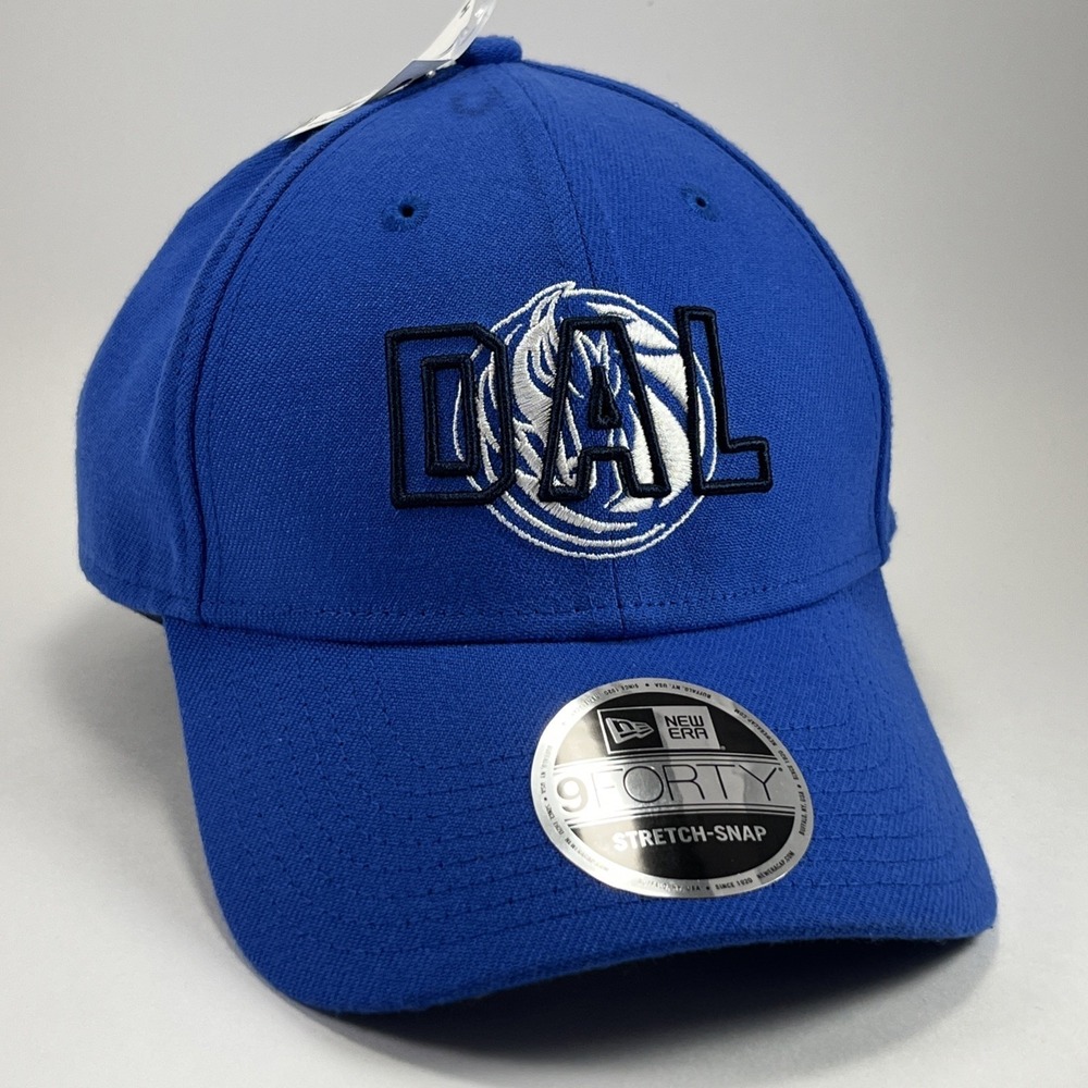 Dallas Mavericks‎ Cap New Era Blue 9FORTY Adjustable Snapback Hat Stretch-Snap